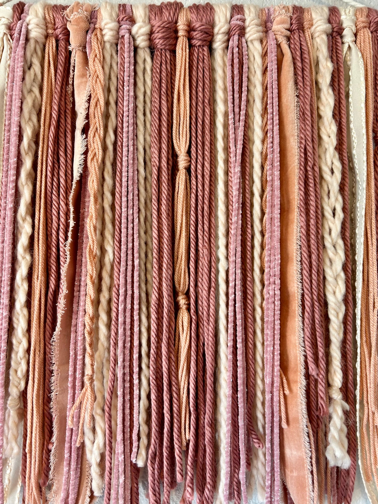Dusty Rose Daydream Yarn Tapestry