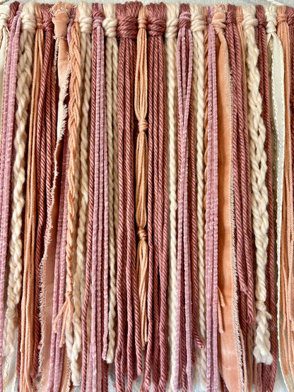 Dusty Rose Daydream Yarn Tapestry