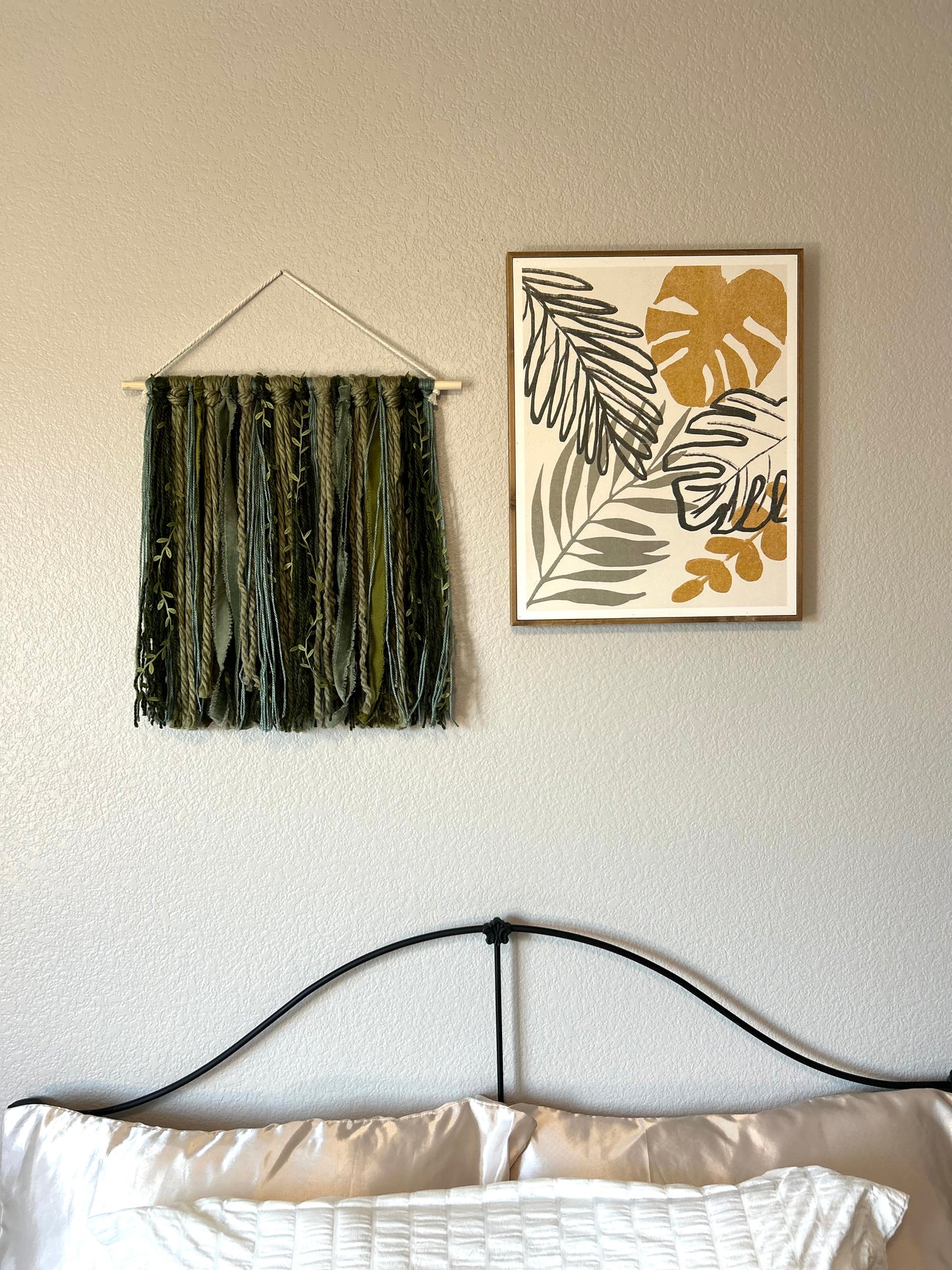 Leafy Vines Yarn Tapestry