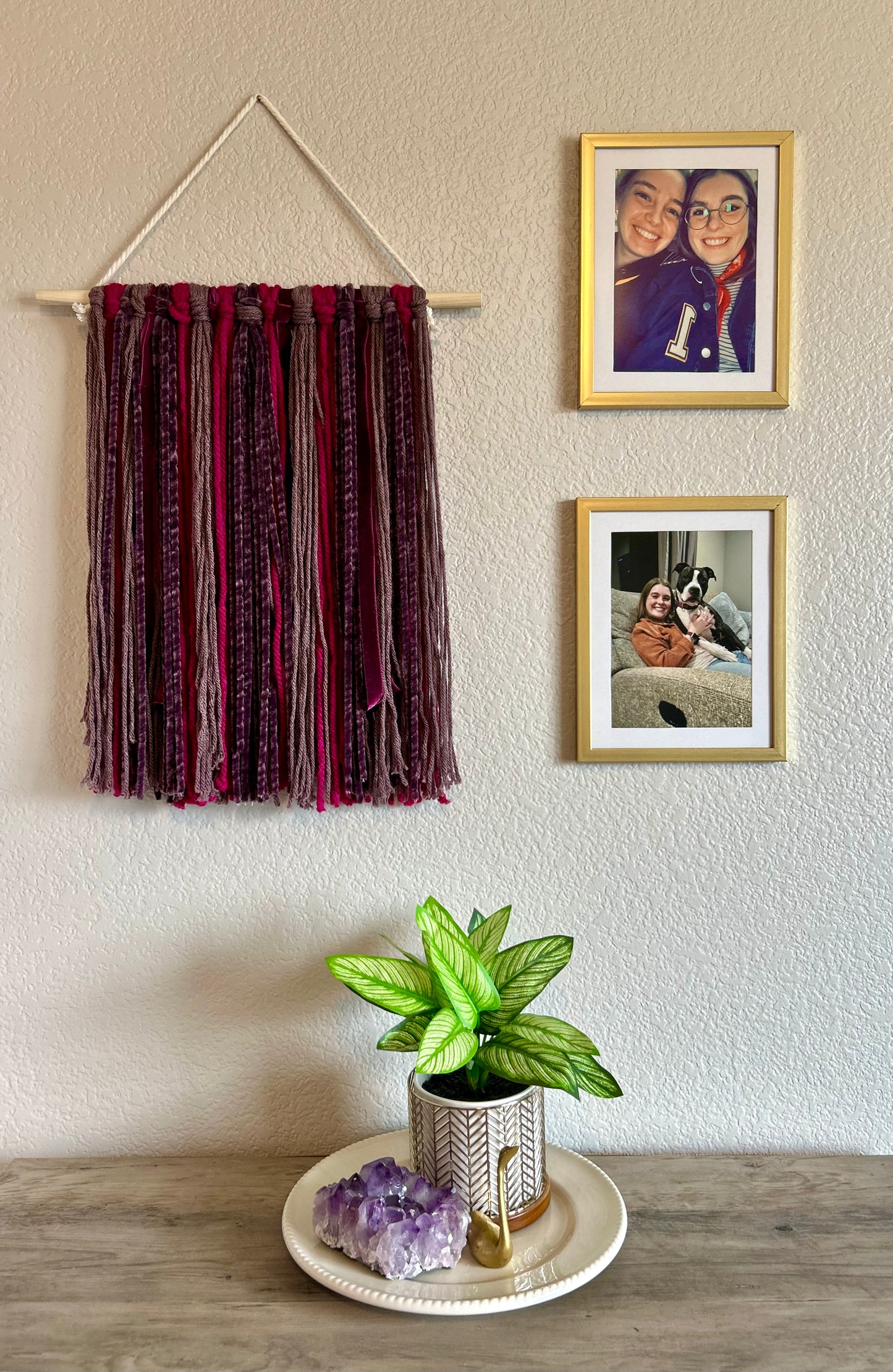 Velvet Plum Yarn Tapestry