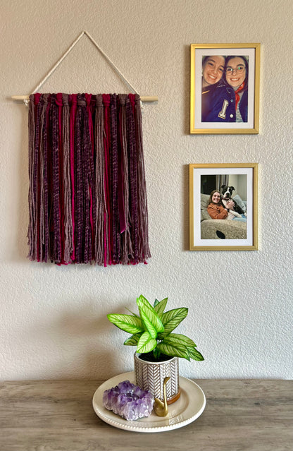 Velvet Plum Yarn Tapestry