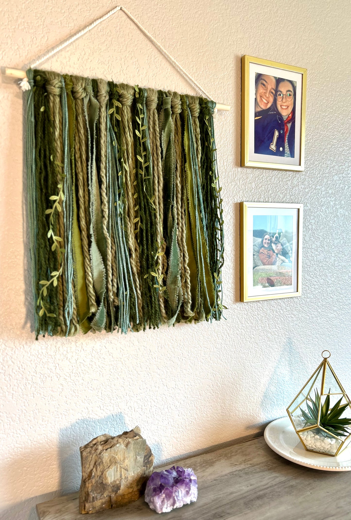 Leafy Vines Yarn Tapestry