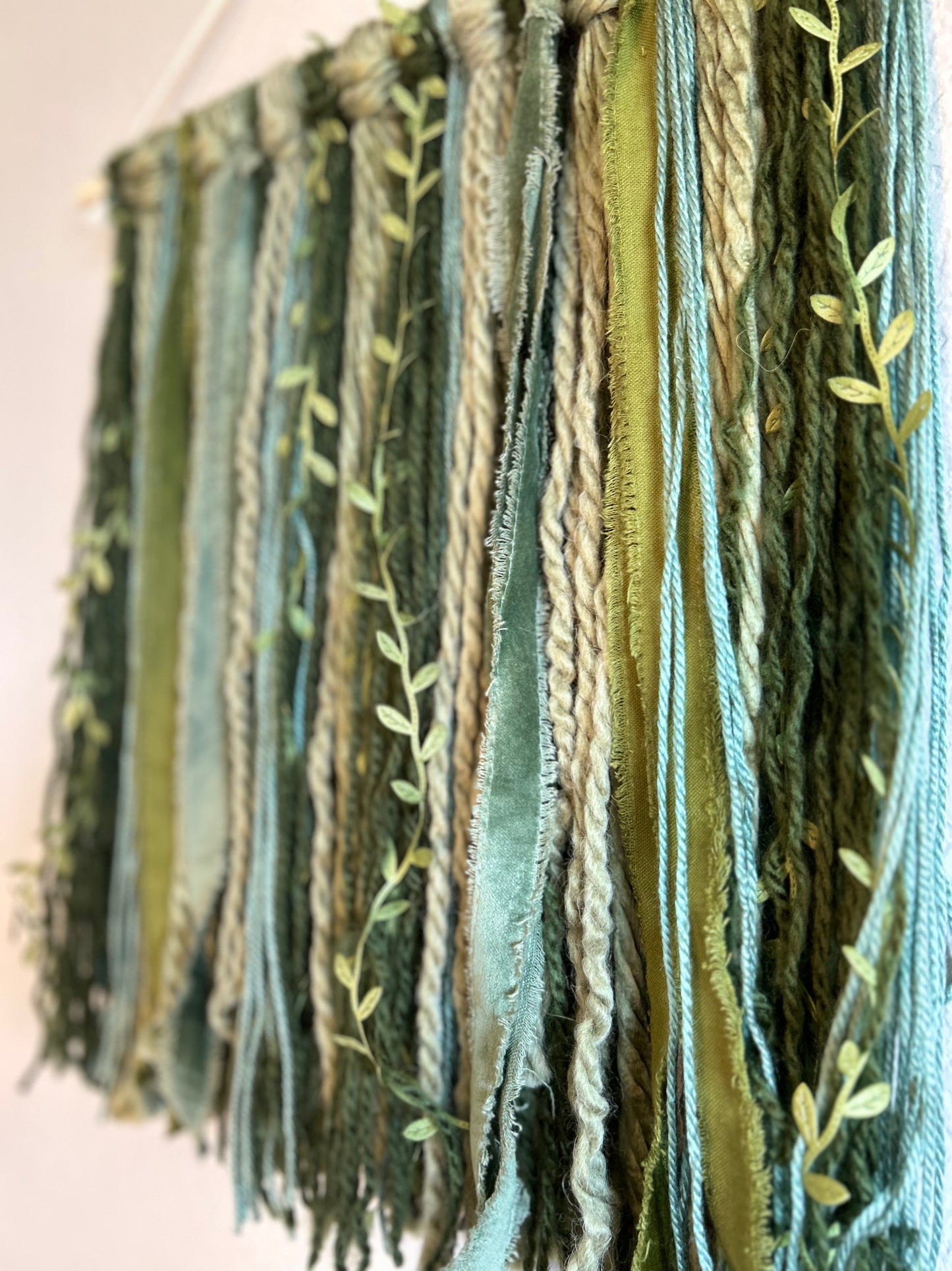 Leafy Vines Yarn Tapestry