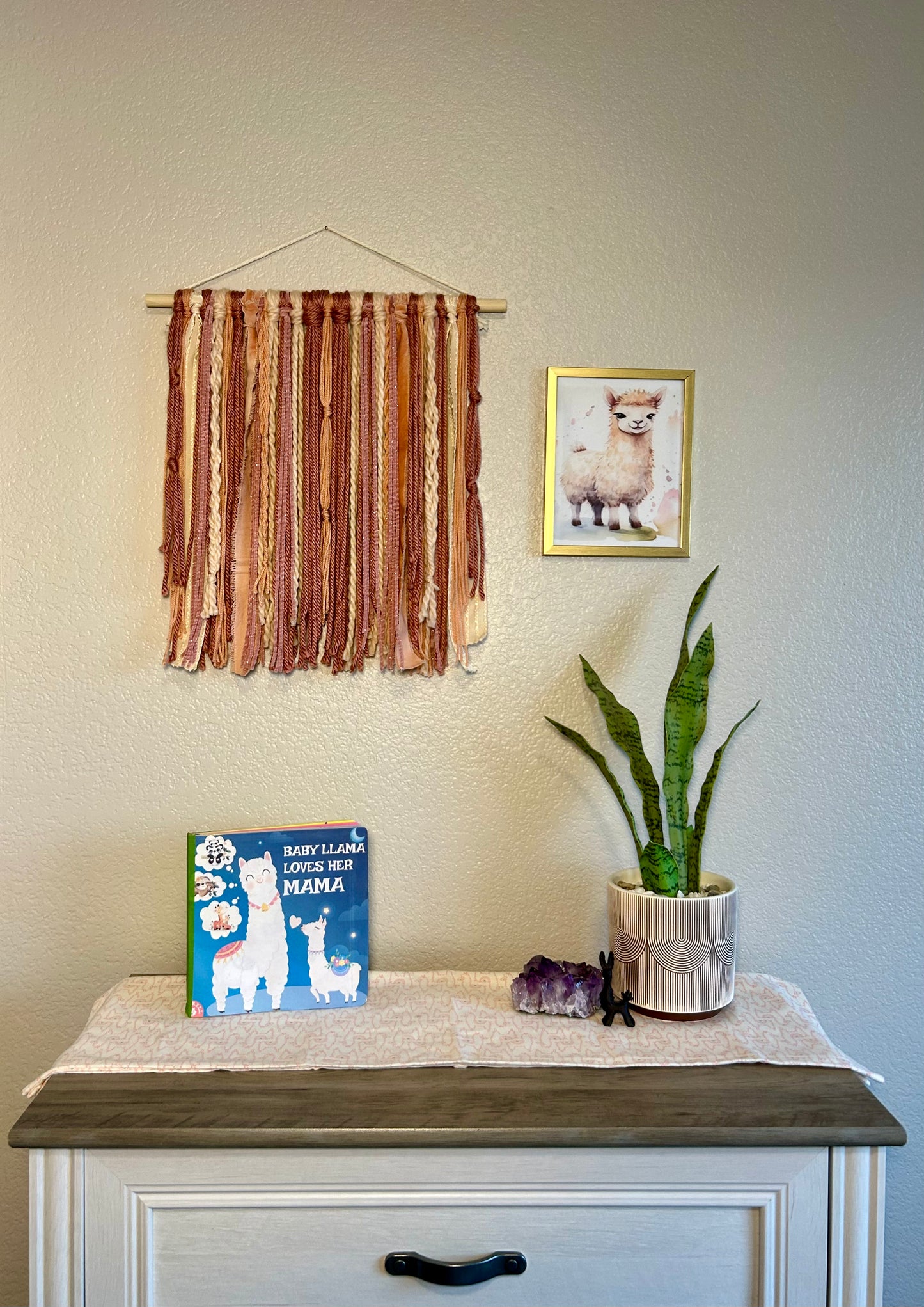 Dusty Rose Daydream Yarn Tapestry