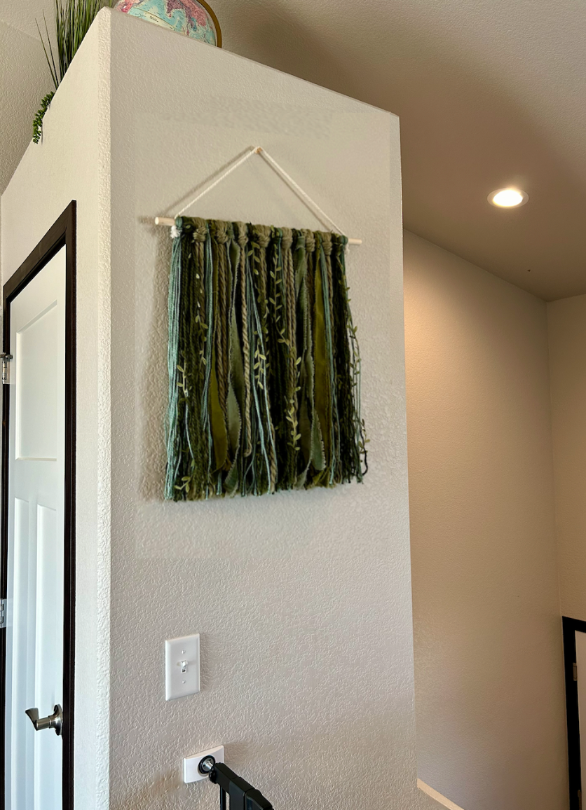 Leafy Vines Yarn Tapestry