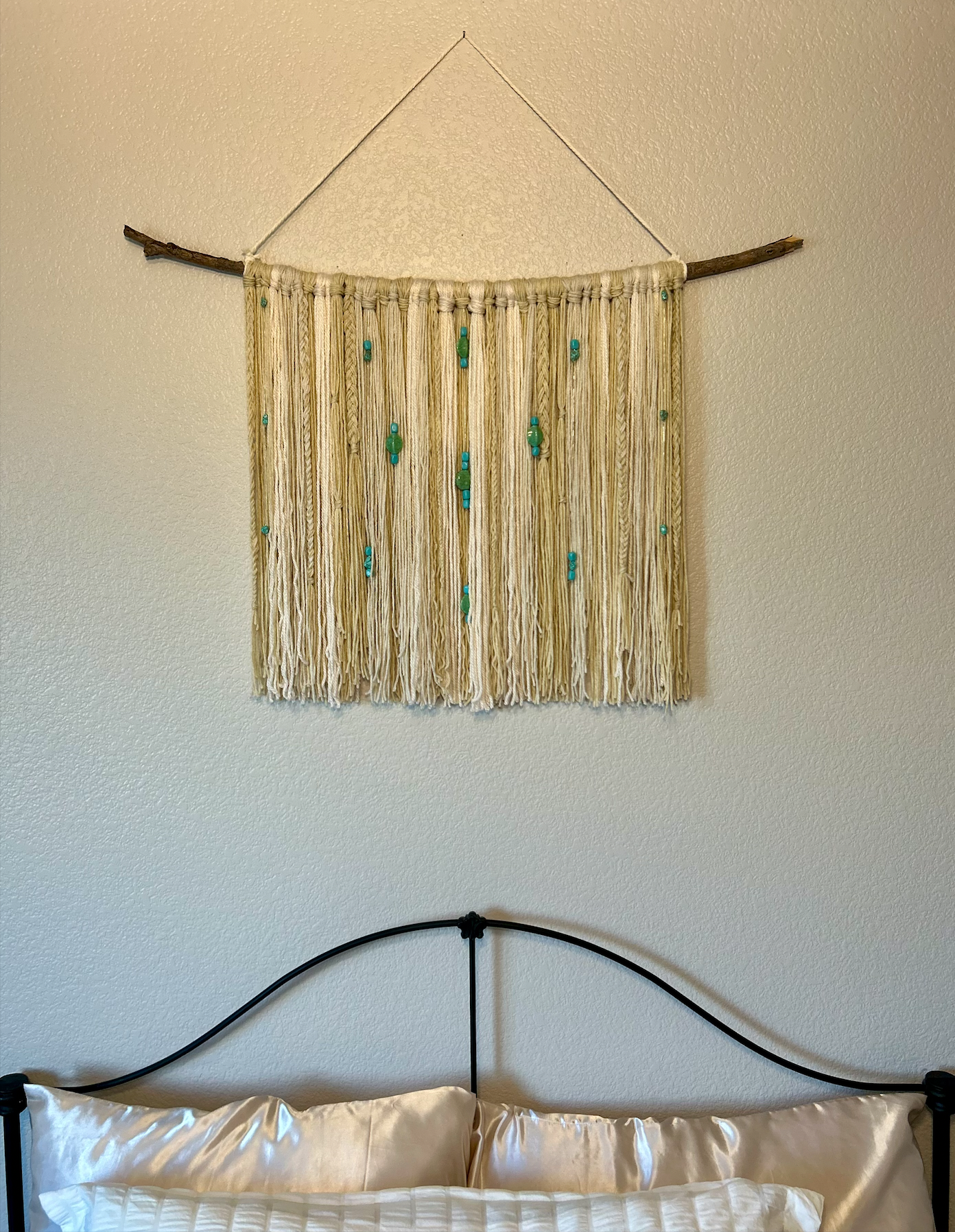 Island Turquoise Yarn Tapestry