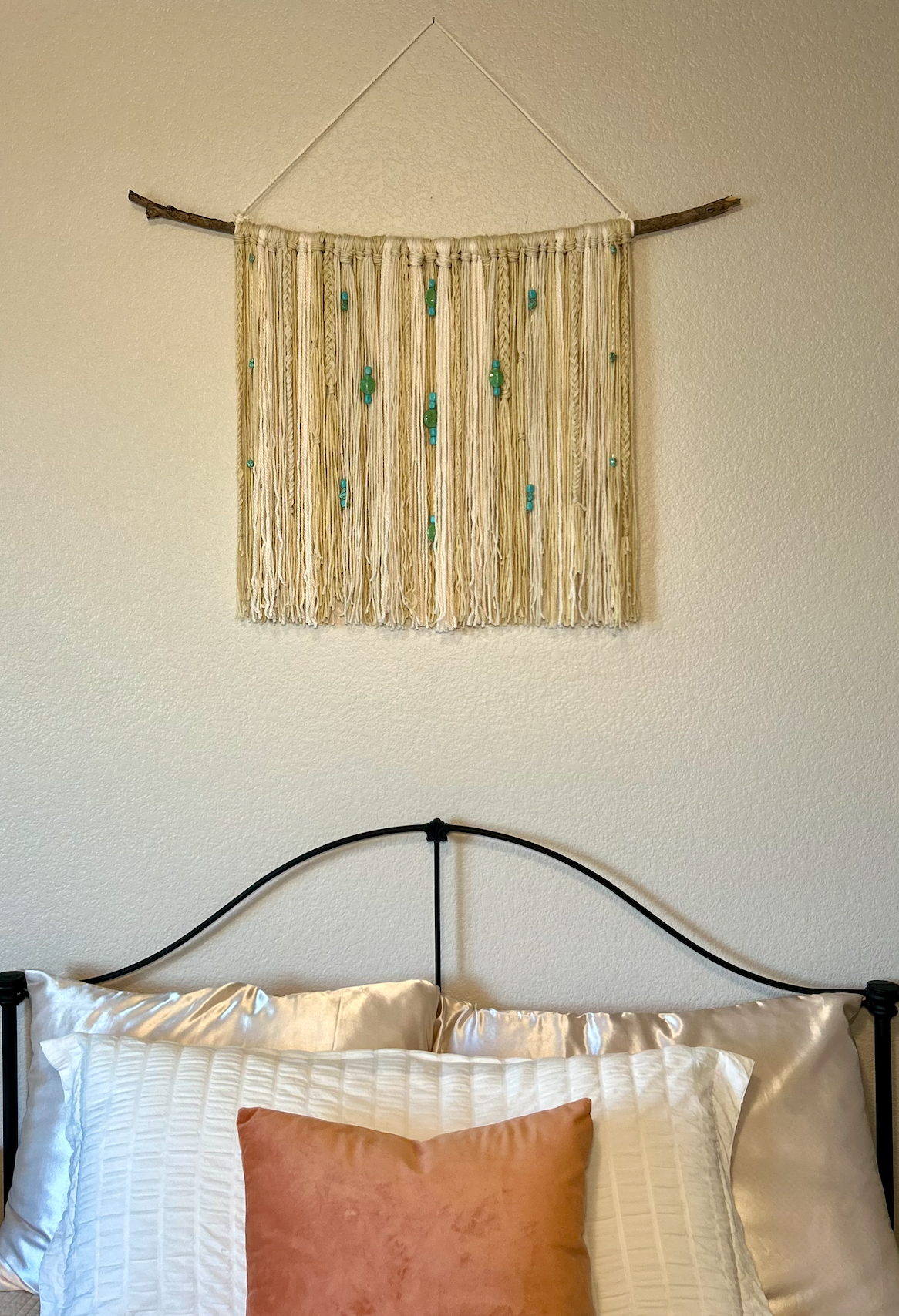Island Turquoise Yarn Tapestry