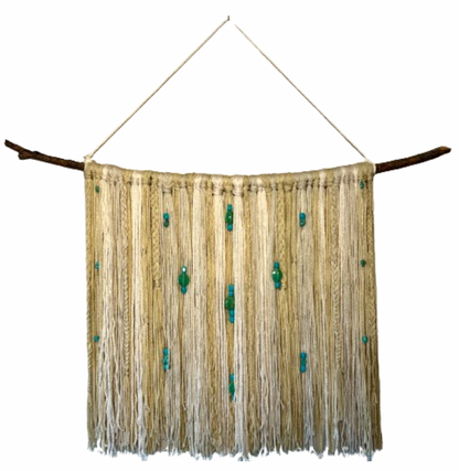 Island Turquoise Yarn Tapestry