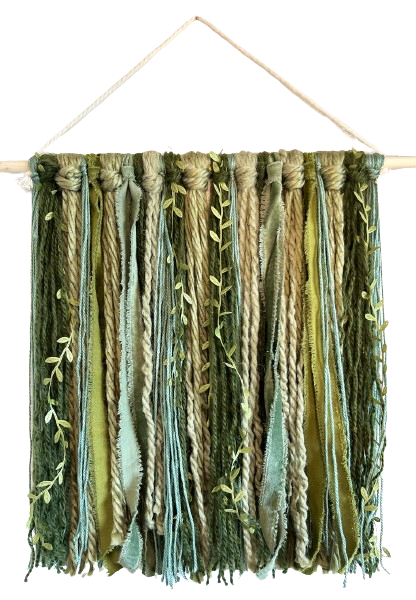 Leafy Vines Yarn Tapestry