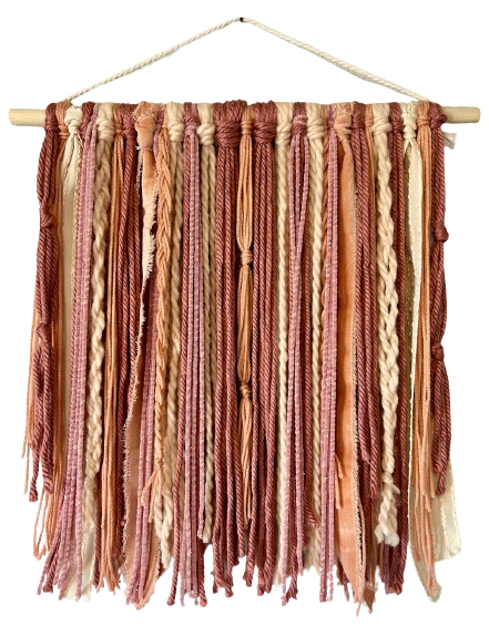 Dusty Rose Daydream Yarn Tapestry