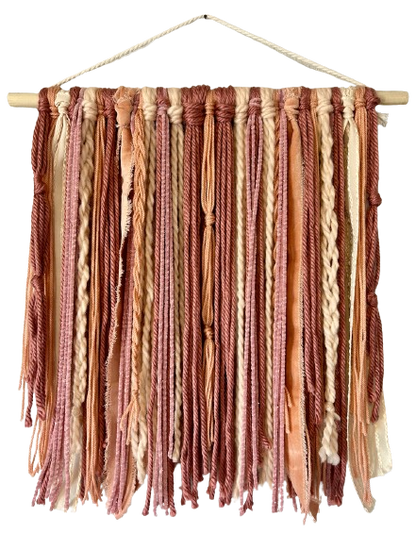 Dusty Rose Daydream Yarn Tapestry